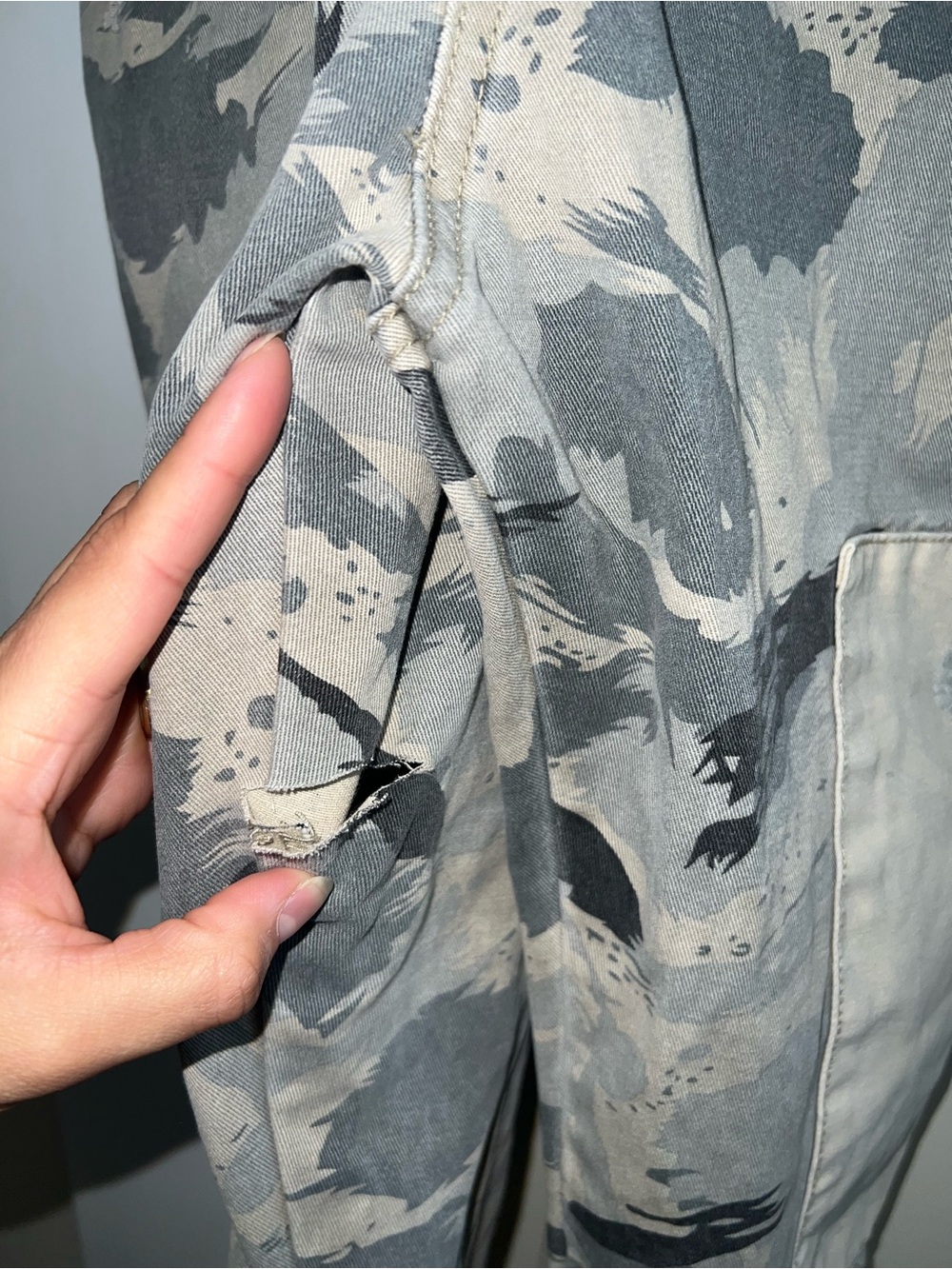 Pol Camo Patchwork Distressed Overalls - Picture 12 of 14